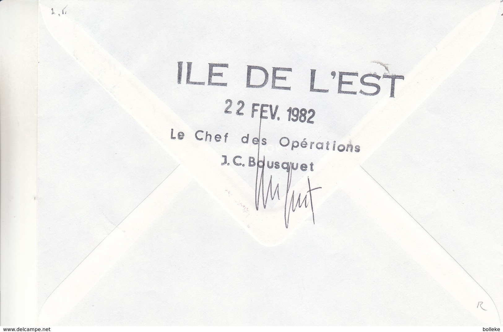 France - Lettre Maritime De 1982 - Oblit Alfred Faure - Exp Vers Marseille - Différents Cachets Et Signatures - Cartas & Documentos