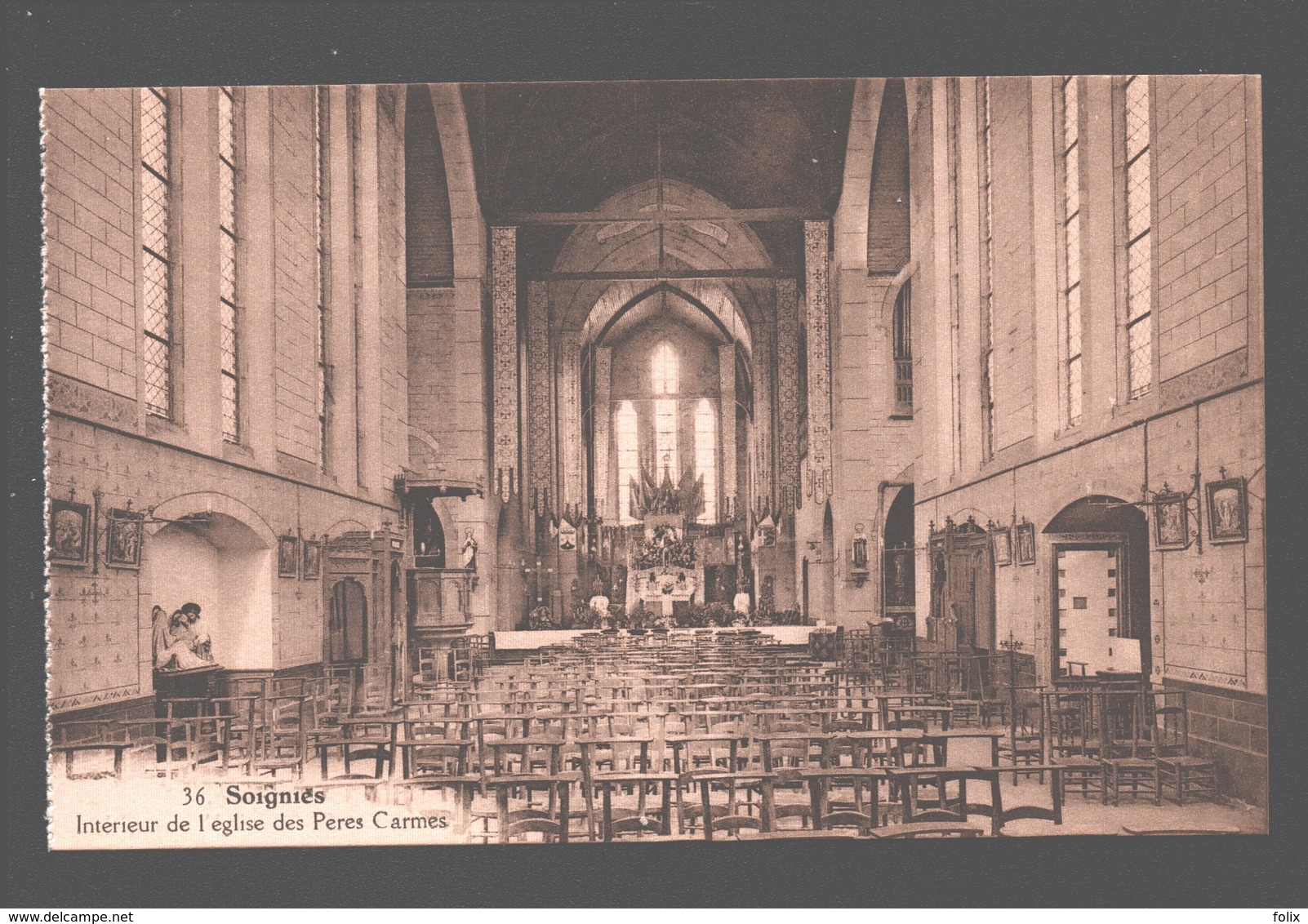 Soignies - Intérieur De L'église Des Pères Carmes - Soignies