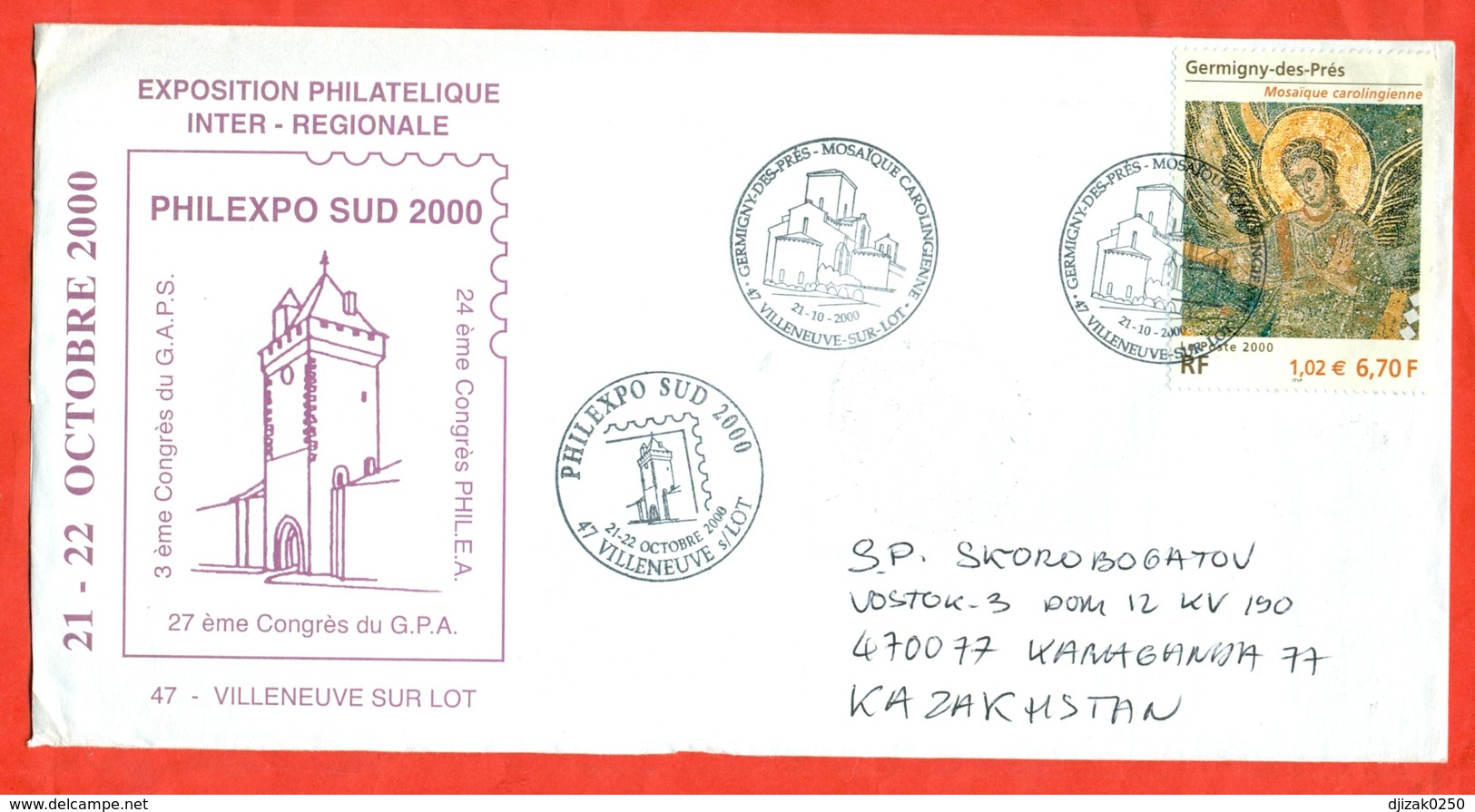 France 2000. Art.Two Special Blanking.The Envelope  Actually Passed The Mail. - Covers & Documents