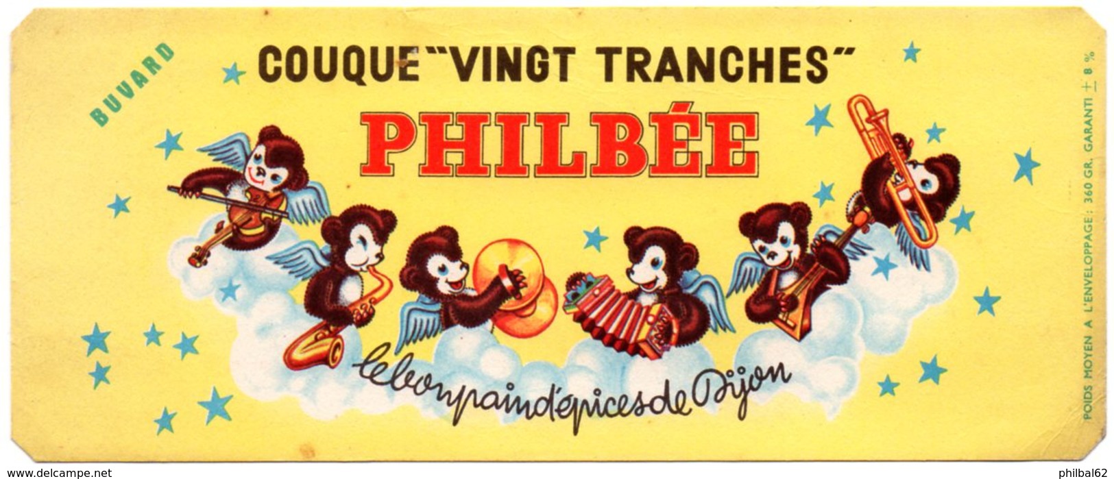 Buvard Pain D'épices Philbée, Philbée Couque 20 Tranches. - Gingerbread