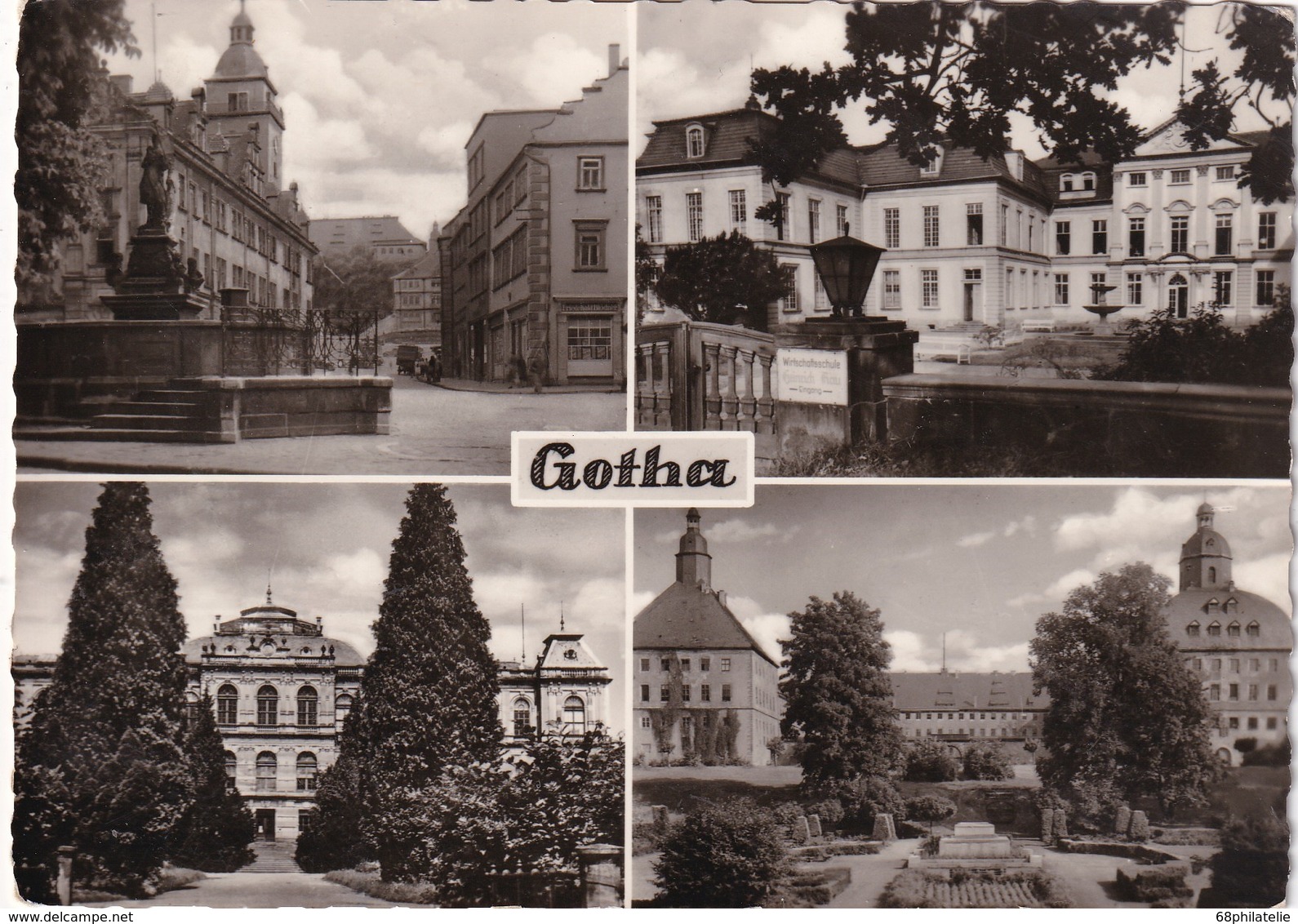 ALLEMAGNE 1958 CARTE POSTALE DE GOTHA - Gotha