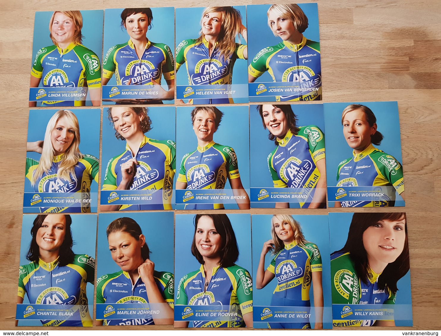 AA Drink - Leontien.nl Women - Ladies - Cycling - Cyclisme - 2011 - 14 Cards - Wielrennen