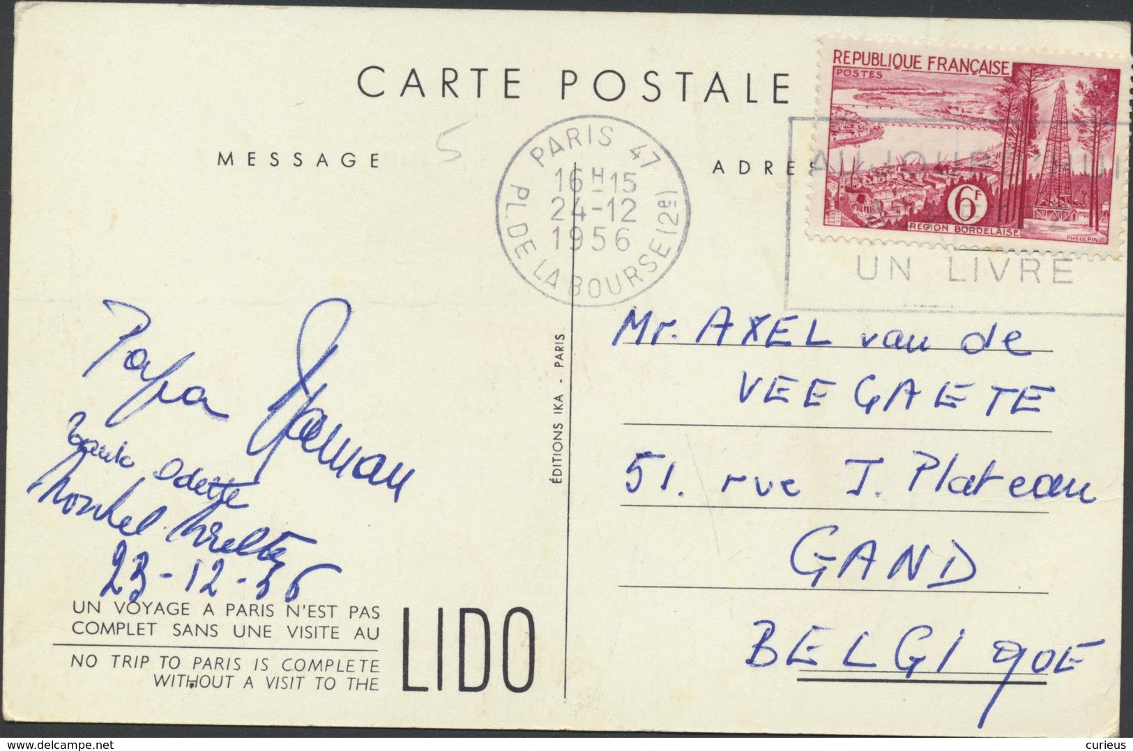 PARIS * LIDO * CHAMPS-ELYSEES * 1956 * PIN UP * 2 SCANS - Pin-Ups