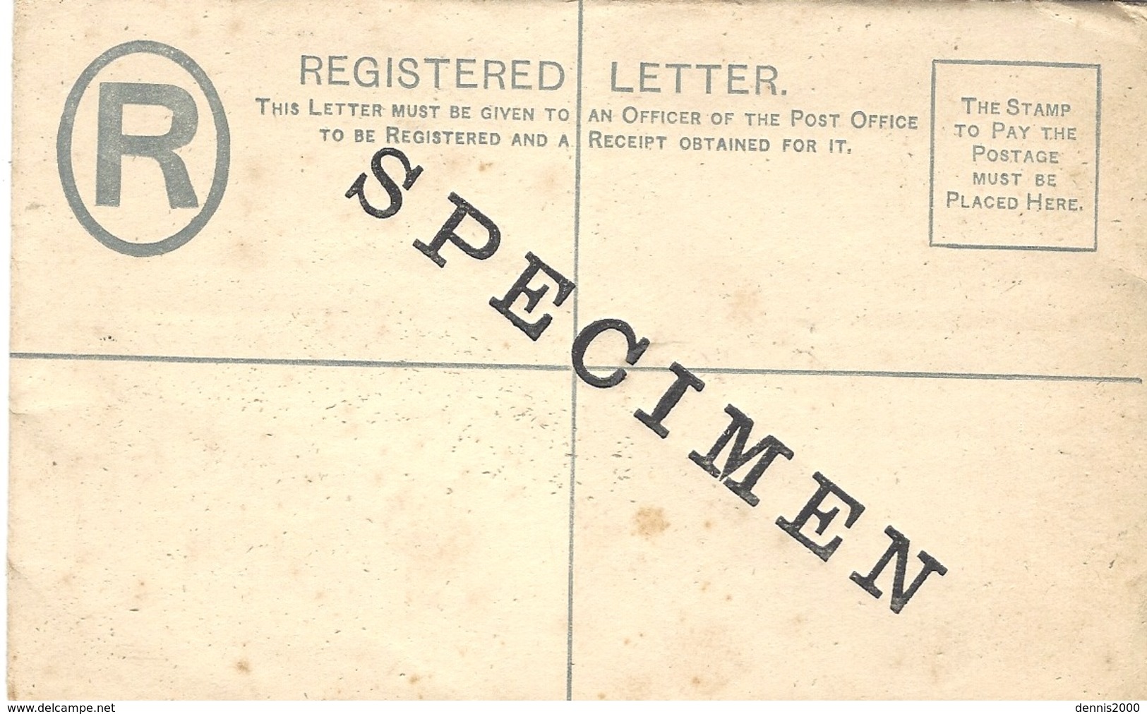 Registered Letter  E P  Two Pence   SPECIMEN - Ste Lucie (...-1978)