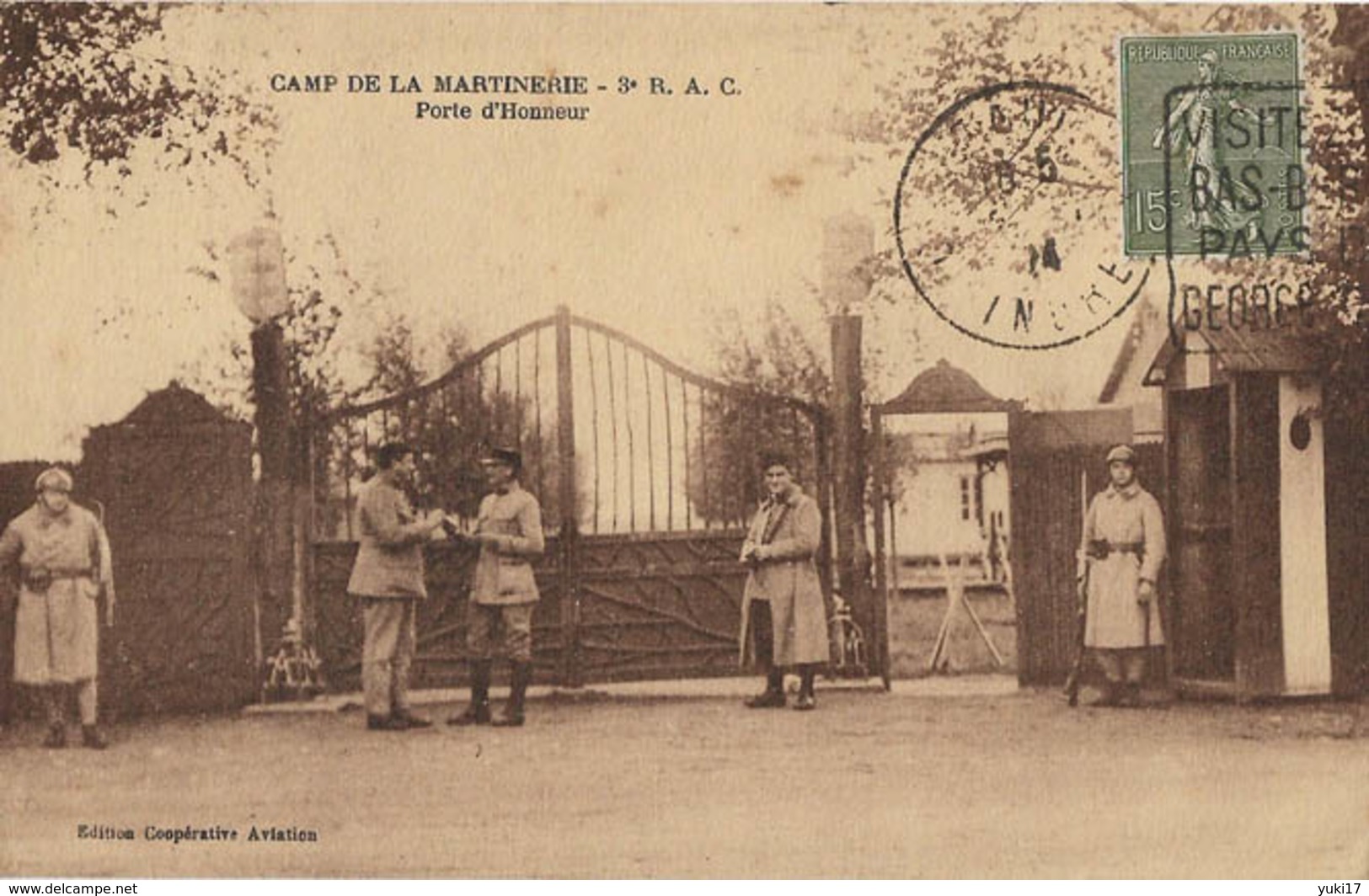 36 CHATEAUROUX CAMP DE LA MARTINERIE 3 RAC PORTE HONNEUR - Chateauroux