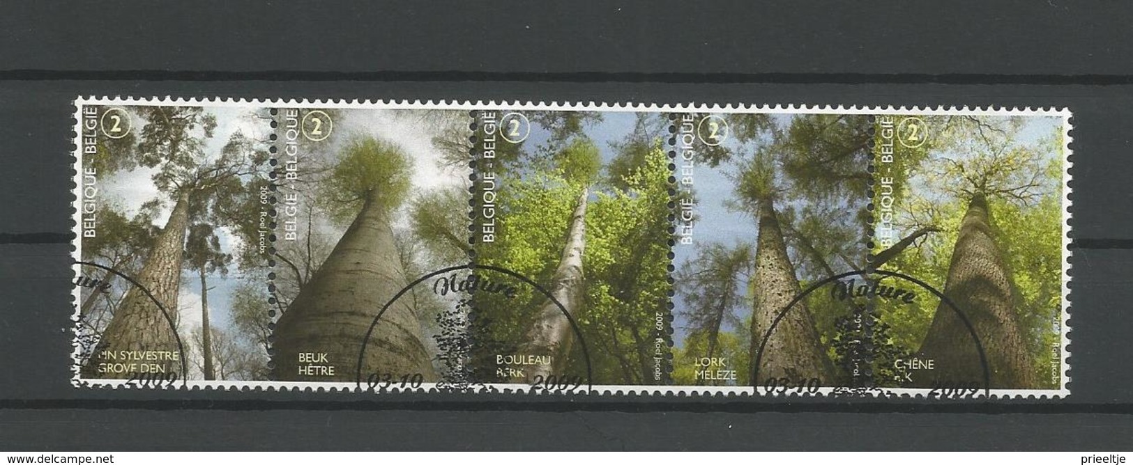 Belgium 2009 Forest Strip OCB 3951/3955 (0) - Used Stamps