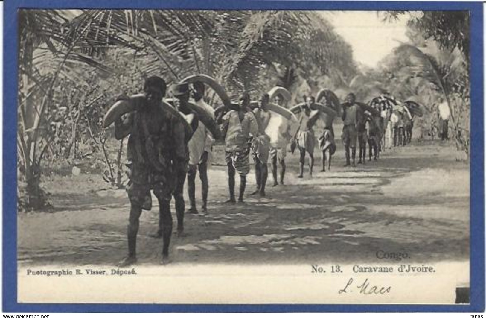 CPA Ivoire éléphant Congo Français Types Ethnic Non Circulé - French Congo