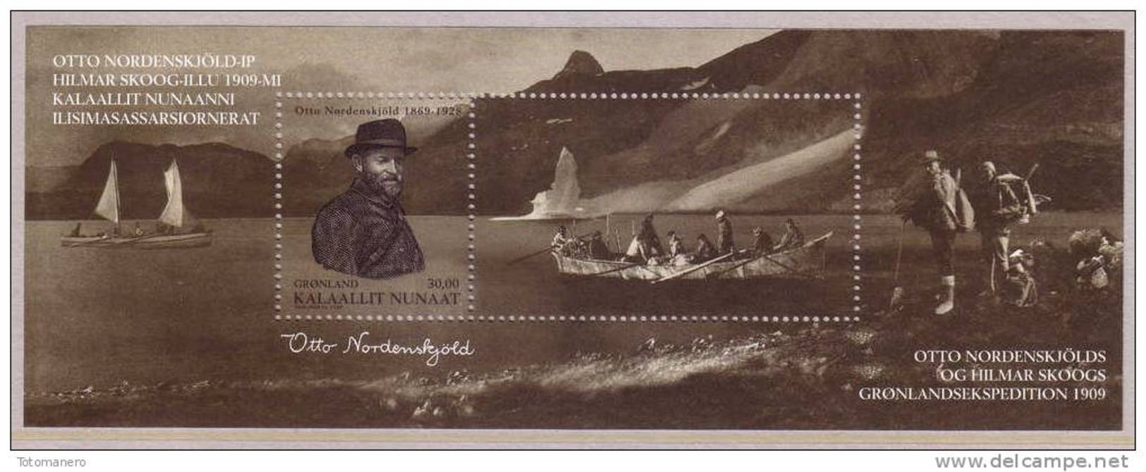 GREENLAND/Grönland 2009 Expeditions Vll Otto Nordenskjöld Centenary  Souvenir Sheet** - Blocchi