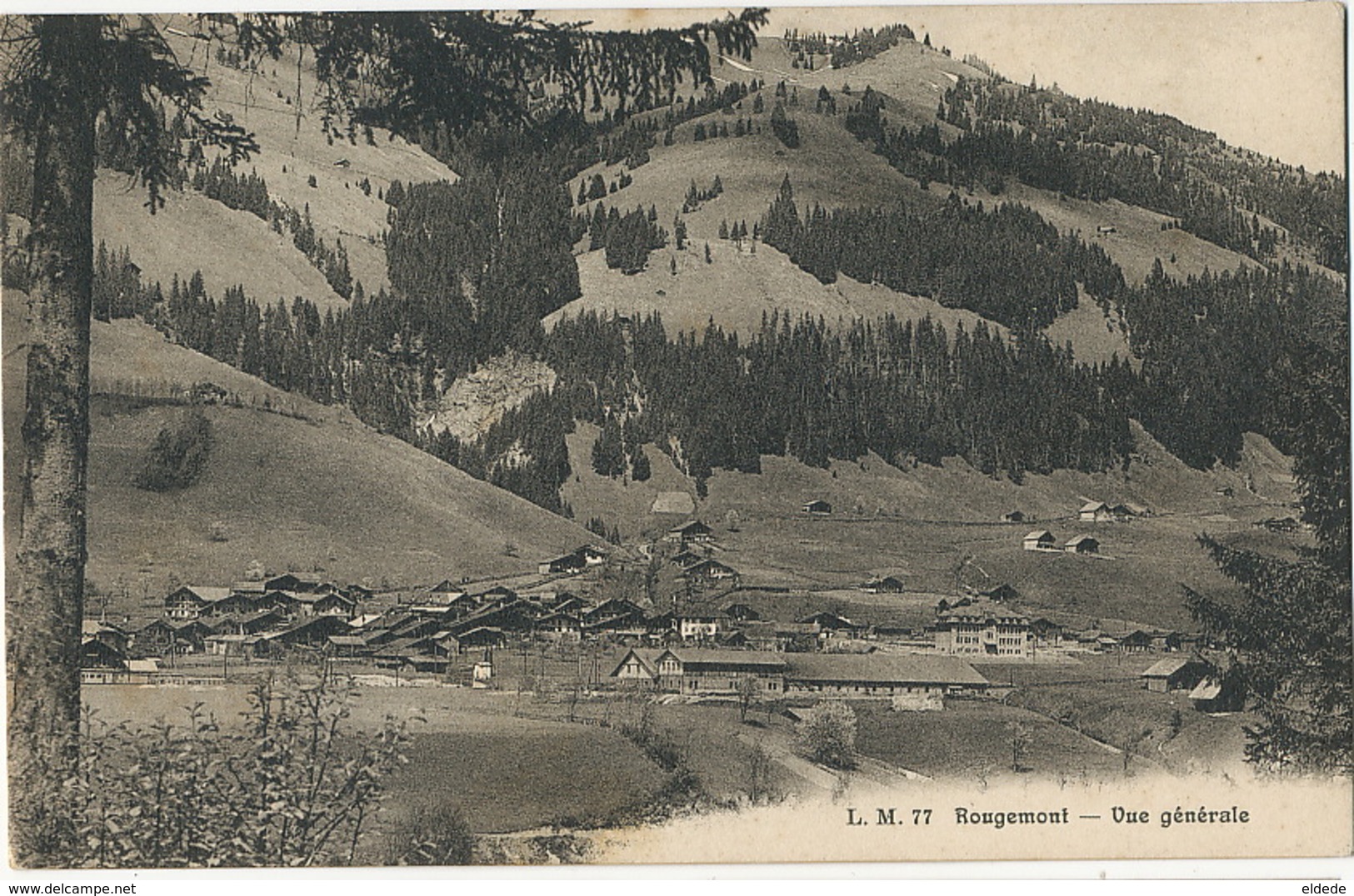 LM 77 Rougemont Vue Générale  Edit Lenzi Millet Chateau D' Oex - Rougemont