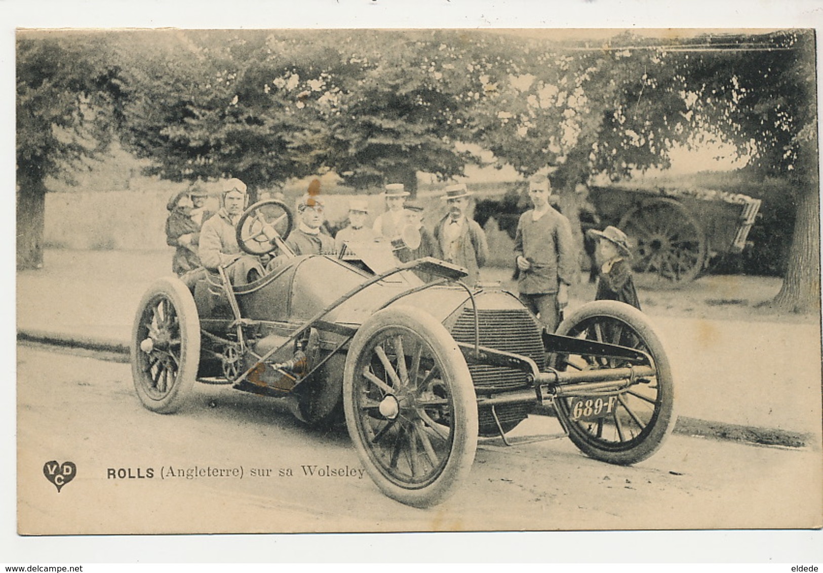 Llangattock Charles Rolls Gordon Benett 1905 On Wolseley Car Founder Of Rolls Royce - Municipios Desconocidos