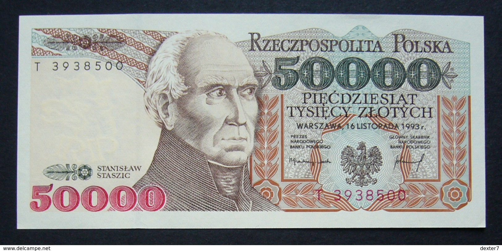 Polonia 50.000 Zloty 1989 Cifra Rossa UNC FdC Poland Red - Polonia