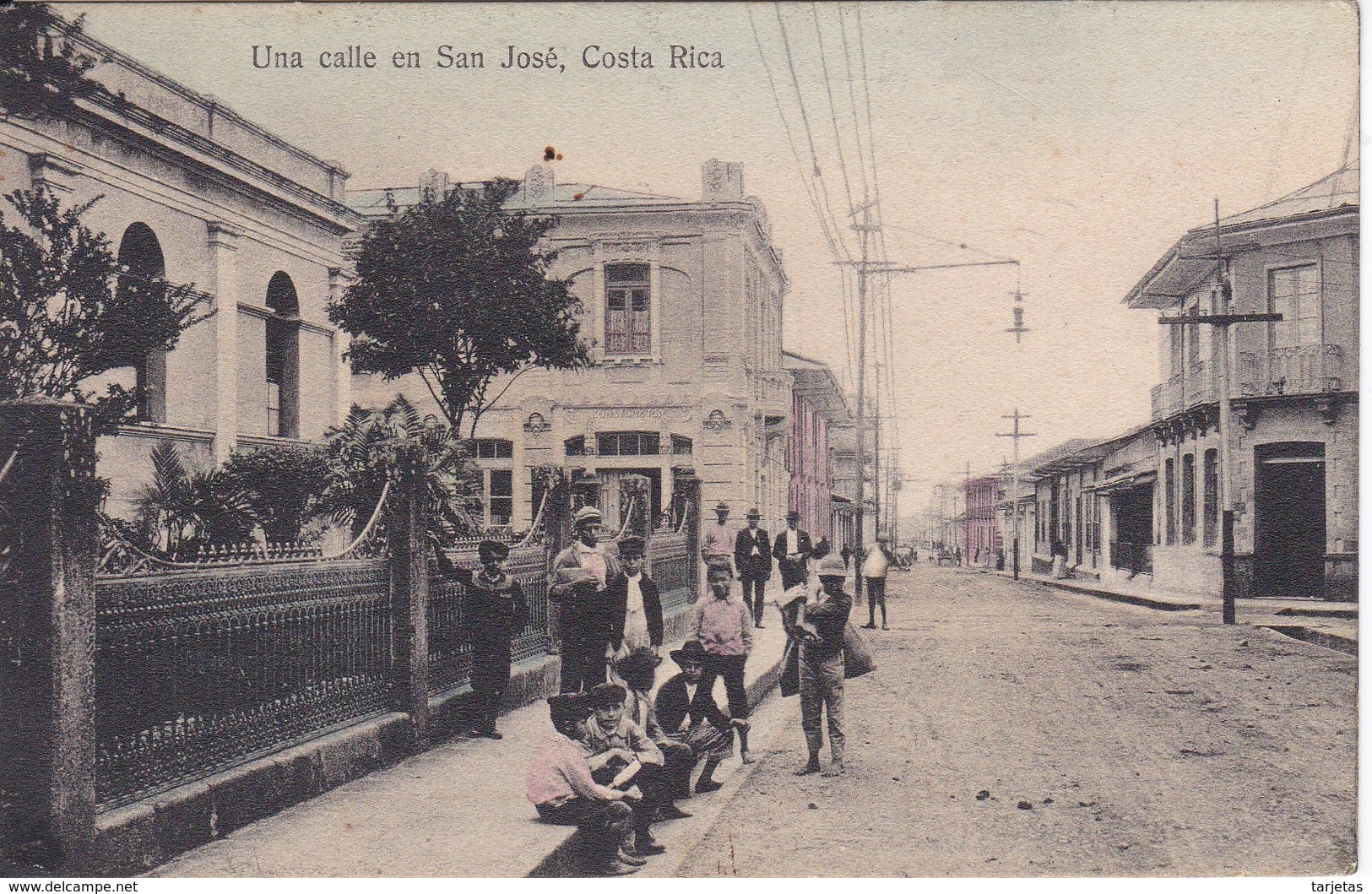 POSTAL DE UNA CALLE EN SAN JOSE (COSTA RICA) (MARIA V. DE  LINES) - Costa Rica