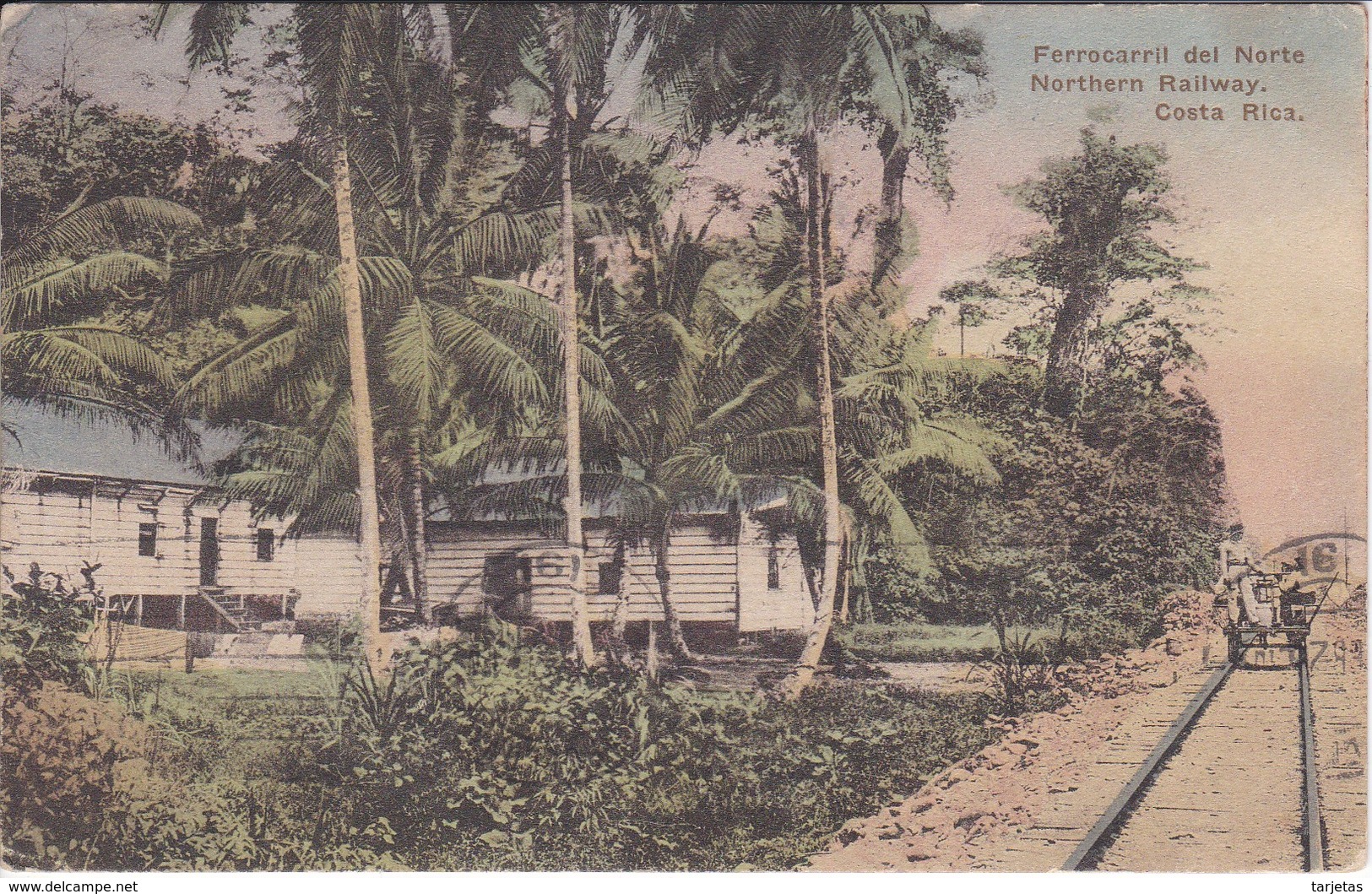 POSTAL DE COSTA RICA DEL FERROCARRIL DEL NORTE DEL AÑO 1926 - Costa Rica