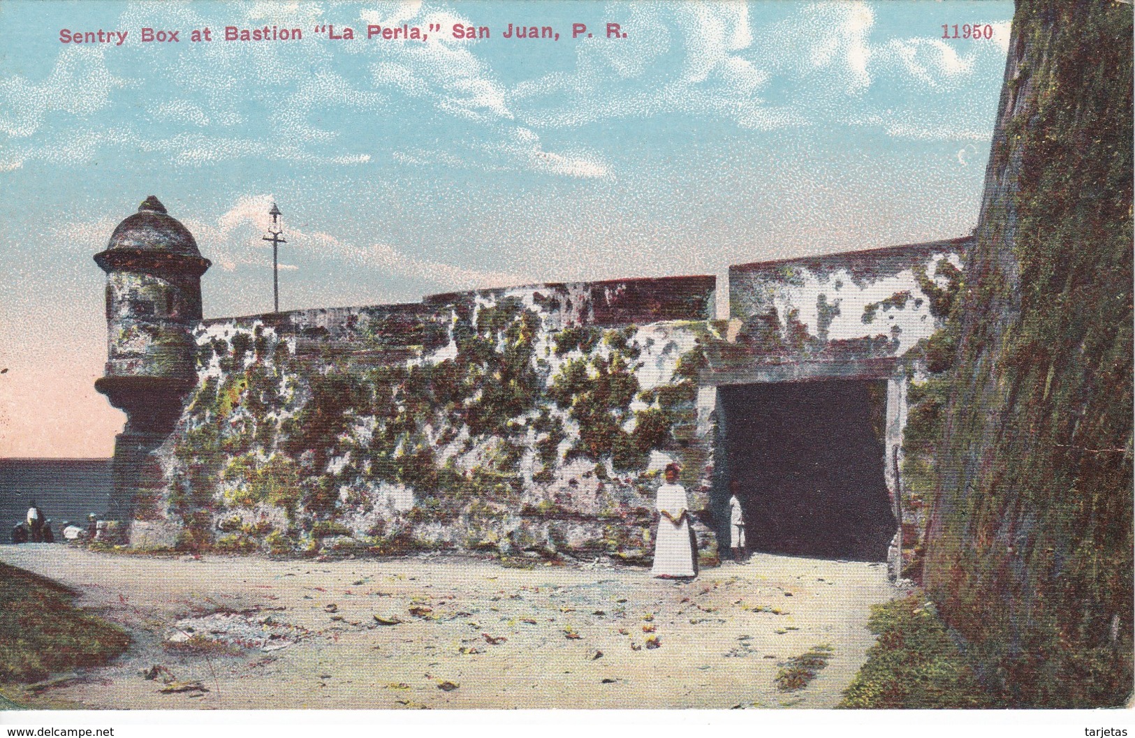 POSTAL DE SENTRY BOX AT BASTION LA PERLA DE SAN JUAN (PUERTO RICO) (GONZALEZ PADN HNOS) - Puerto Rico