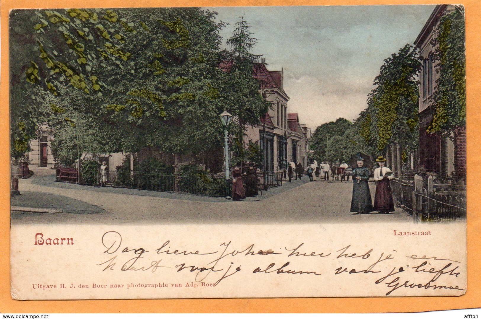 Baarn Netherlands 1905 Postcard - Baarn