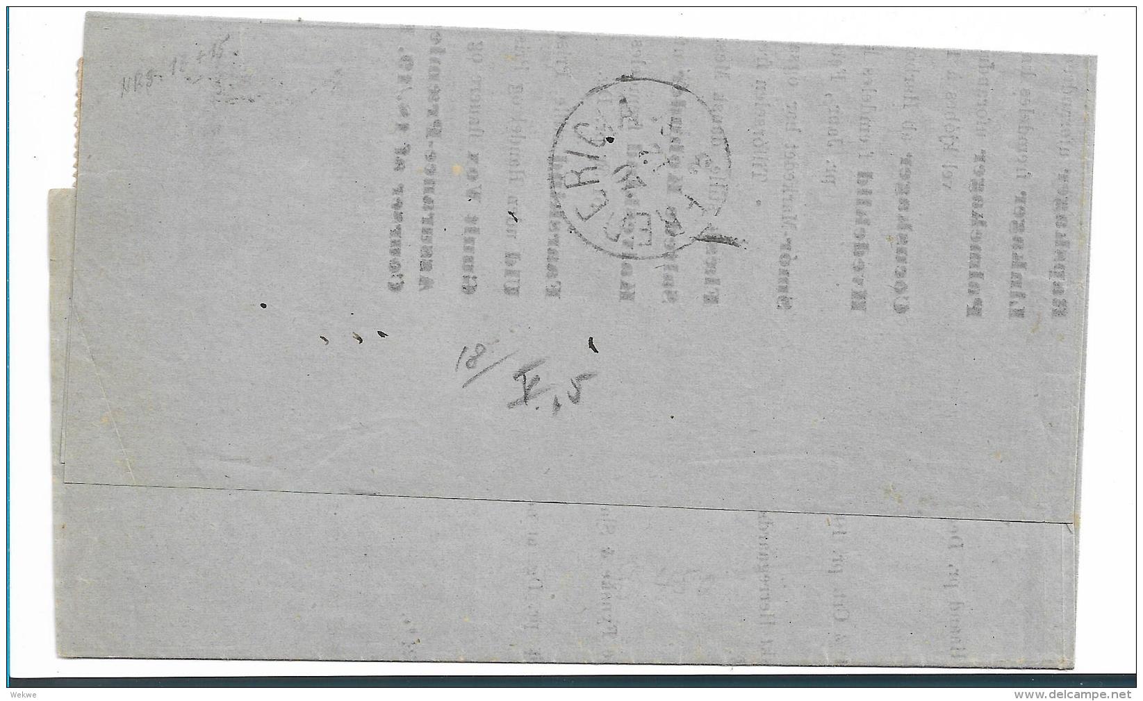 Kaiserreich XX001 / Gr. Brustschild Mi.Nr. 16 + 18 Mit Super-Prägung (Circular Nach Dänemark) 1874, Mit Attest - Storia Postale