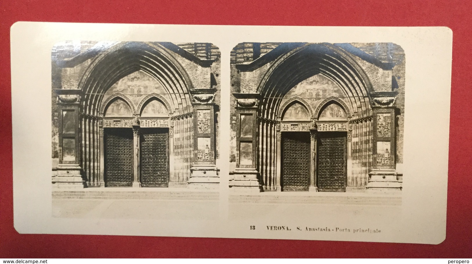 ITALIA   ITALY    VERONA  Photo Stéréoscopique STEREO PHOTO Stereoview - Stereo-Photographie