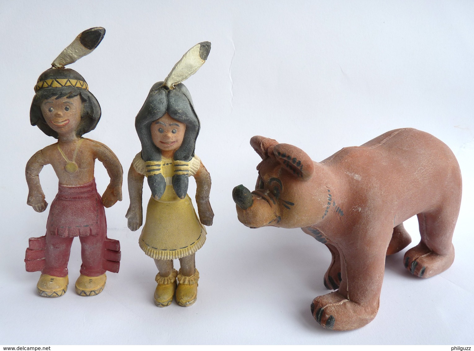 RARES FIGURINES EN LATEX EXINCO MOKY POUPY & NESTOR De BUSSEMEY - Andere & Zonder Classificatie