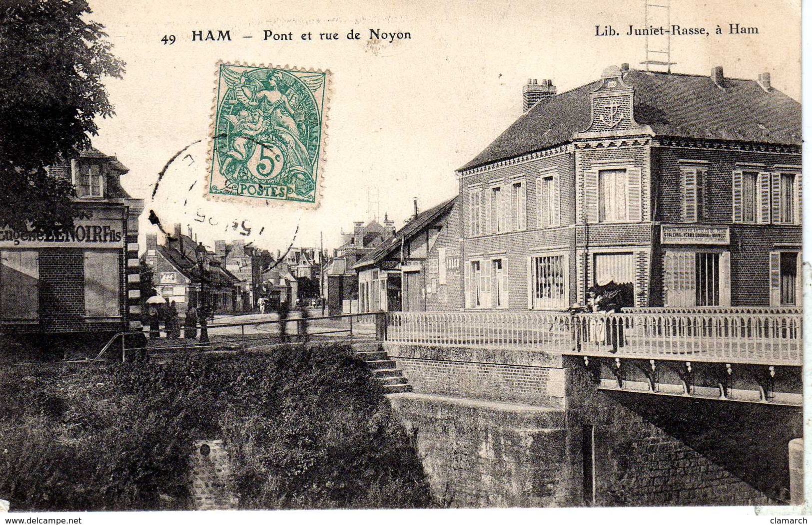 SOMME-Ham-Pont Et Rue De Noyon - JR 49 - Ham