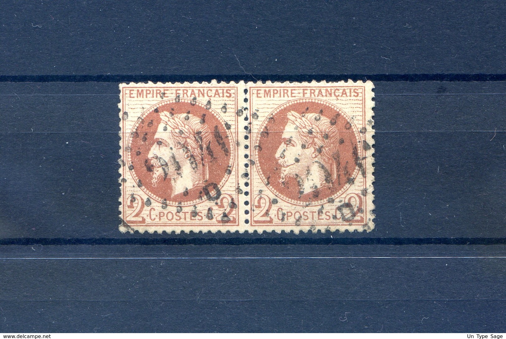 France N°26 - Paire - GC 2046D (Lilles) - (FO91B) - 1863-1870 Napoléon III. Laure