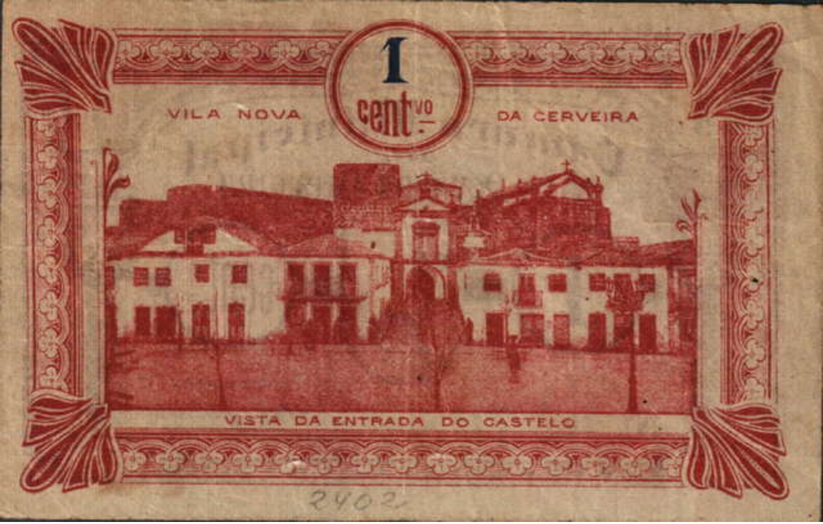 CÉDULA DE 1 CENTAVO N/D Nº.05768 - Portogallo