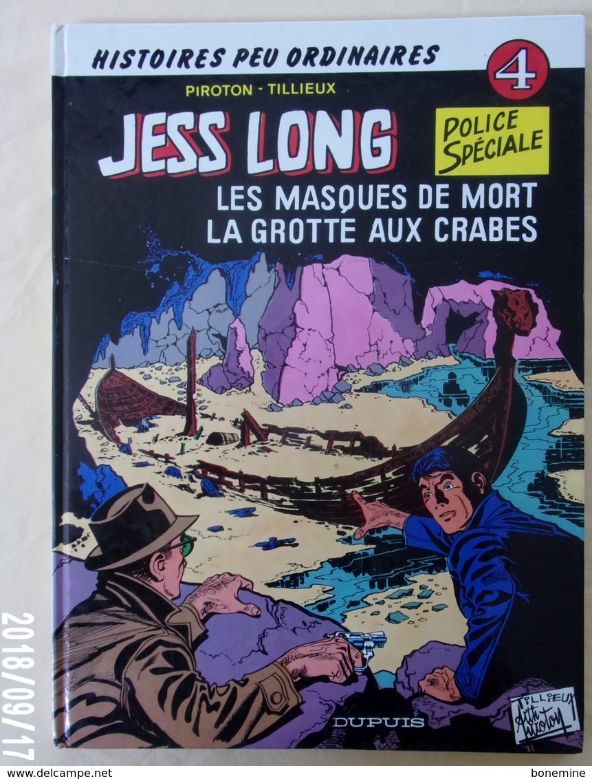 Jess Long 4. Les Masques De Mort Tillieux 1985 TTBE - Jess Long