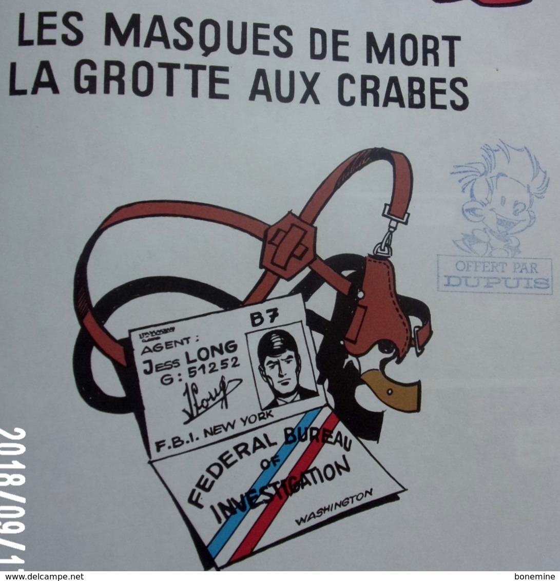 Jess Long 4. Les masques de mort Tillieux 1985 TTBE