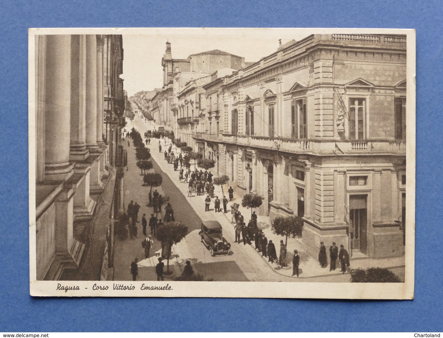 Cartolina Ragusa - Corso Vittorio Emanuele - 1936 - Ragusa