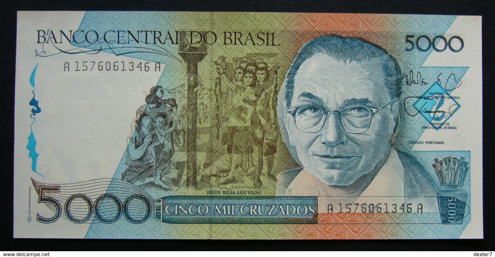 Brasile 5000 Cruzados 1988 FdS Brazil UNC - NOT Overstamped - Brasil