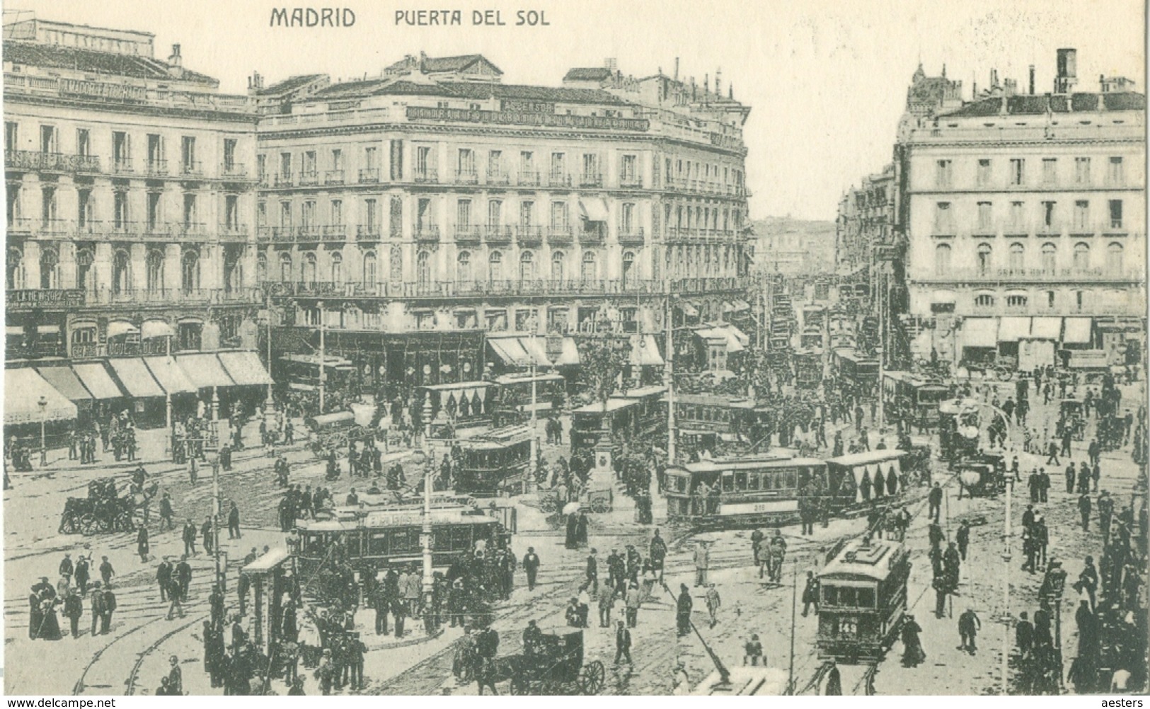 Madrid 1914; Puerta Del Sol (Tramway) - Not Circulated. (Editor?) - Madrid