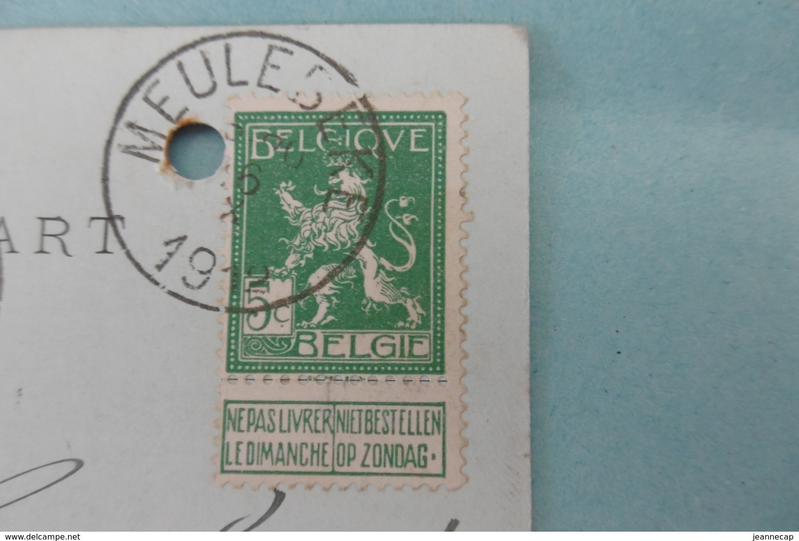 PW-EP 5 C Pellens, Brasserie-brouweri MEULEBEKE, Brouwer Brasseur Goethals-Mertens, 16-10-1912, Signé - Cartes Postales 1909-1934