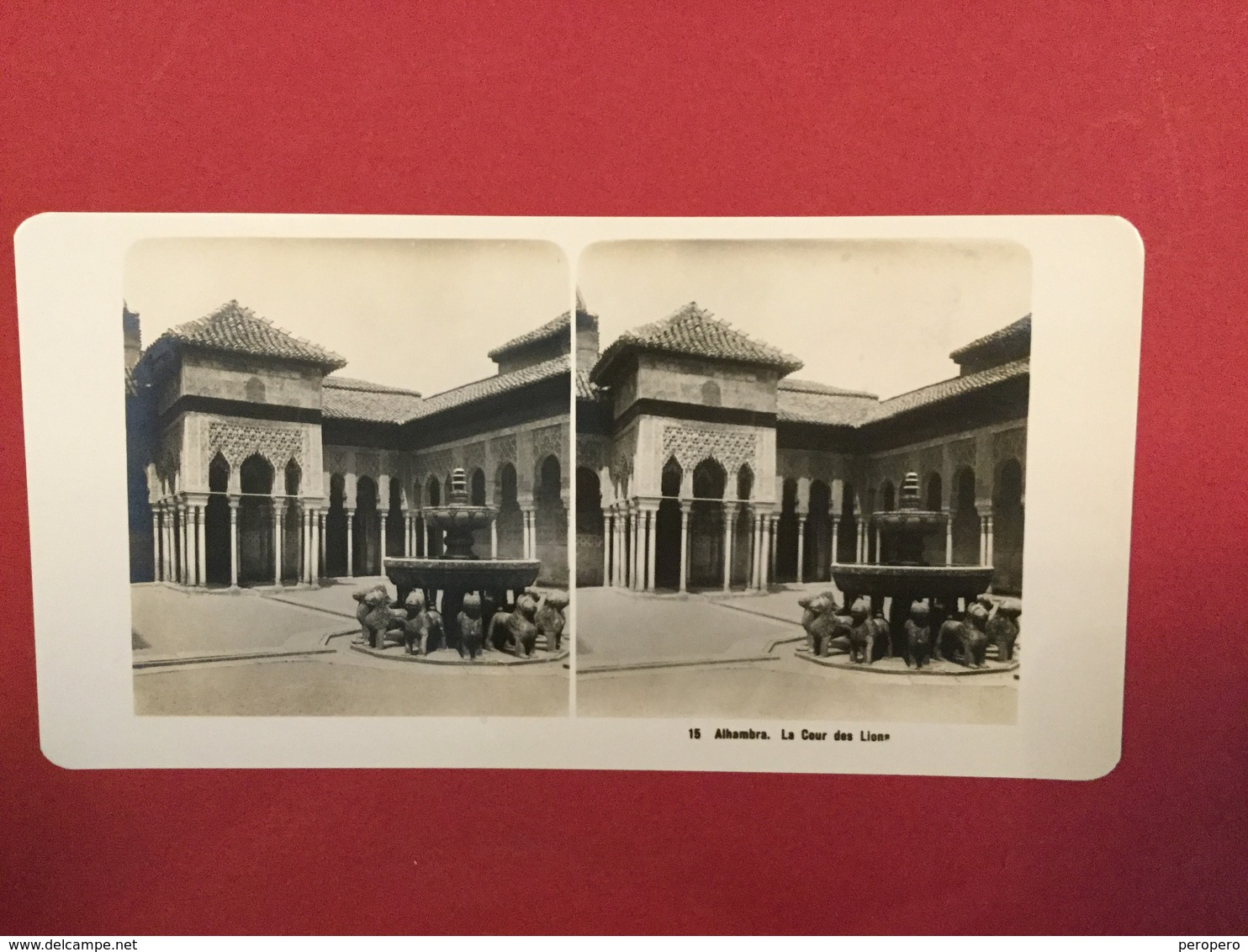 ESPANA  SPAIN    ALHAMBRA  Photo Stéréoscopique STEREO PHOTO Stereoview - Stereo-Photographie