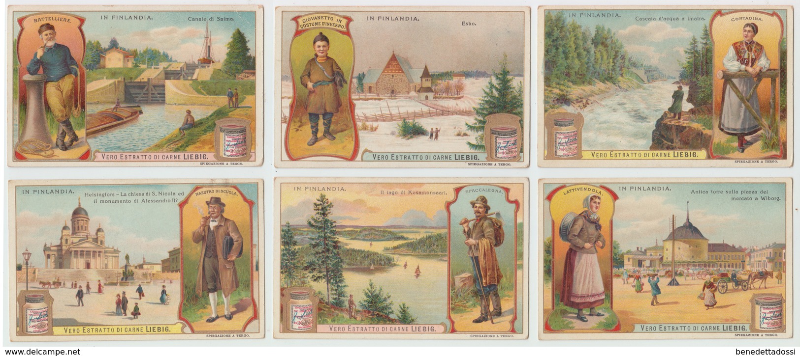 895 Liebig - 6 Postcard, In Finlandia, 1907 - Otros & Sin Clasificación