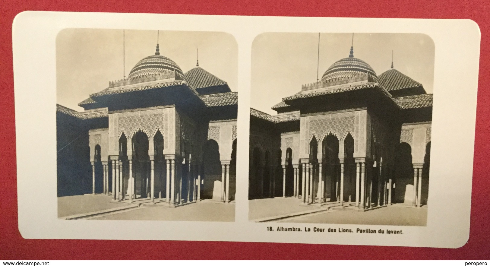 ESPANA  SPAIN   ALHAMBRA   Photo Stéréoscopique STEREO PHOTO Stereoview - Stereo-Photographie