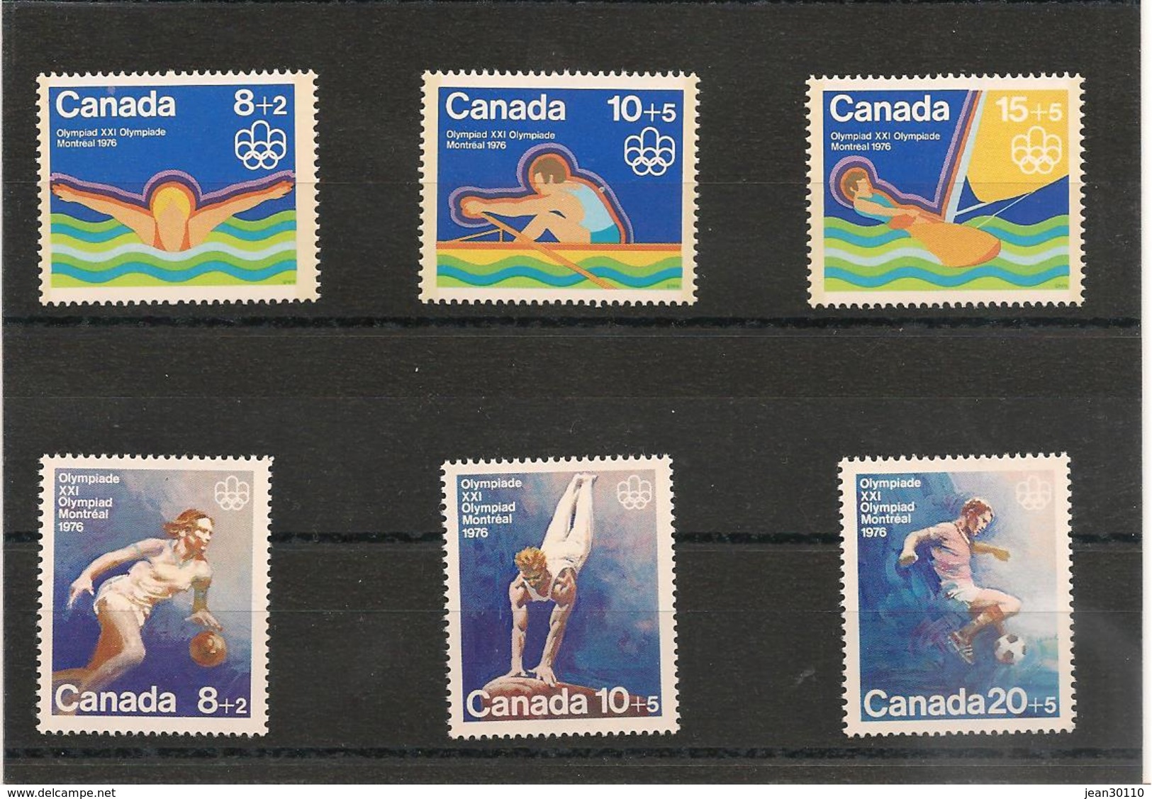 CANADA J.O. 1976 N° Y/T : 555/58**- 591/93** - Zomer 1976: Montreal