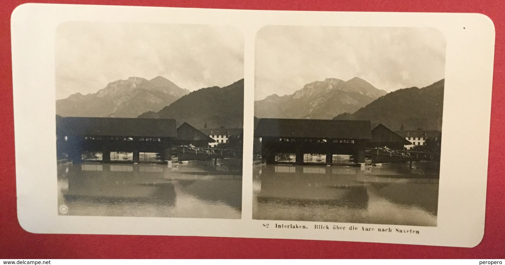 SWITZERLAND  INTERLAKEN      Photo Stéréoscopique STEREO PHOTO Stereoview - Stereo-Photographie