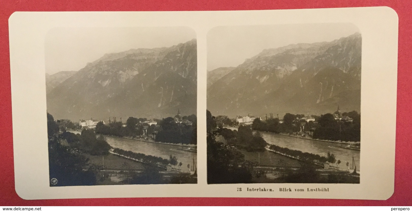 SWITZERLAND  INTERLAKEN    Photo Stéréoscopique STEREO PHOTO Stereoview - Stereo-Photographie