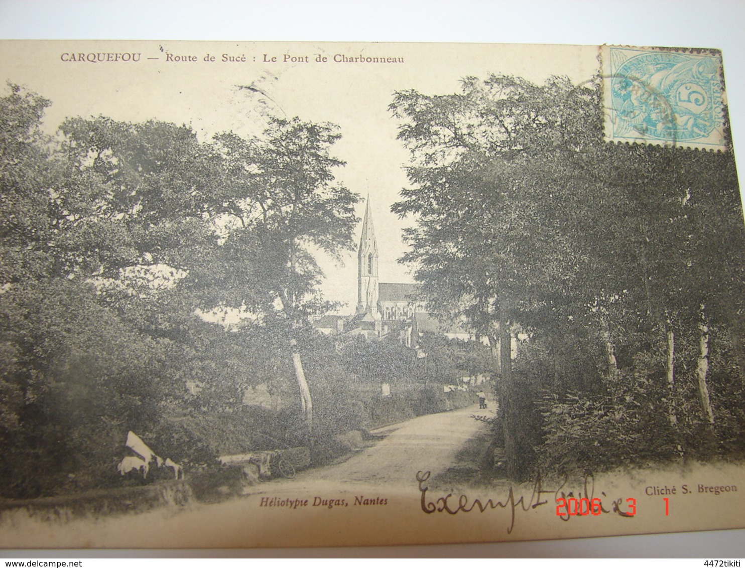 C.P.A. Carquefou (44) - Route De Lucé - Le Pont De Charbonneau - 1904 - SUP (AV 52) - Carquefou