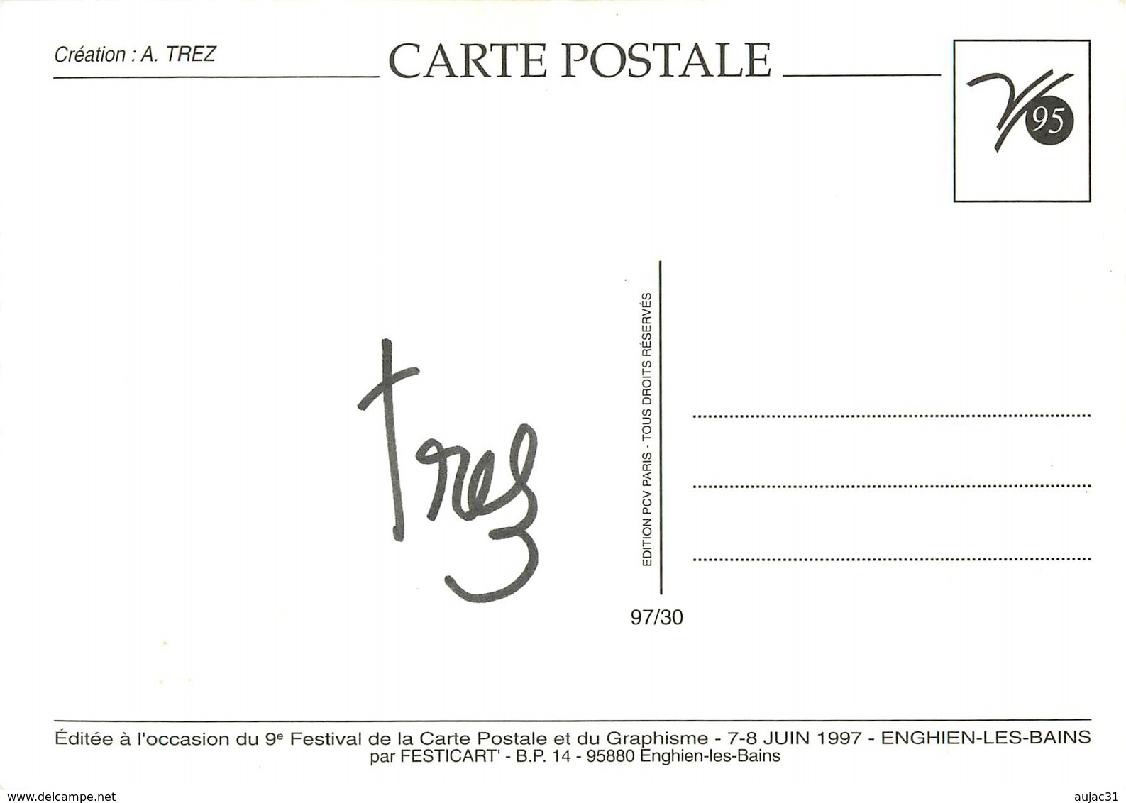 Illustrateurs - Illustrateur Trez - Enghien Les Bains - Autographe - Signature - Trez