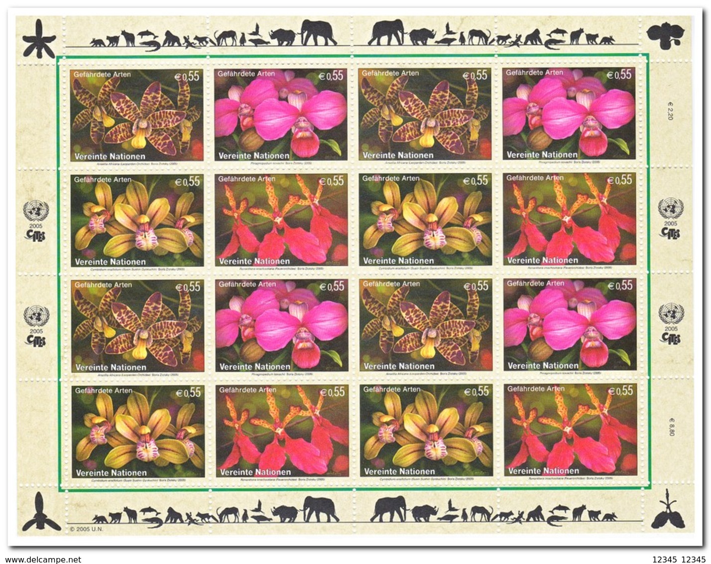 Wenen 2005, Postfris MNH, Flowers, Orchids - Ongebruikt