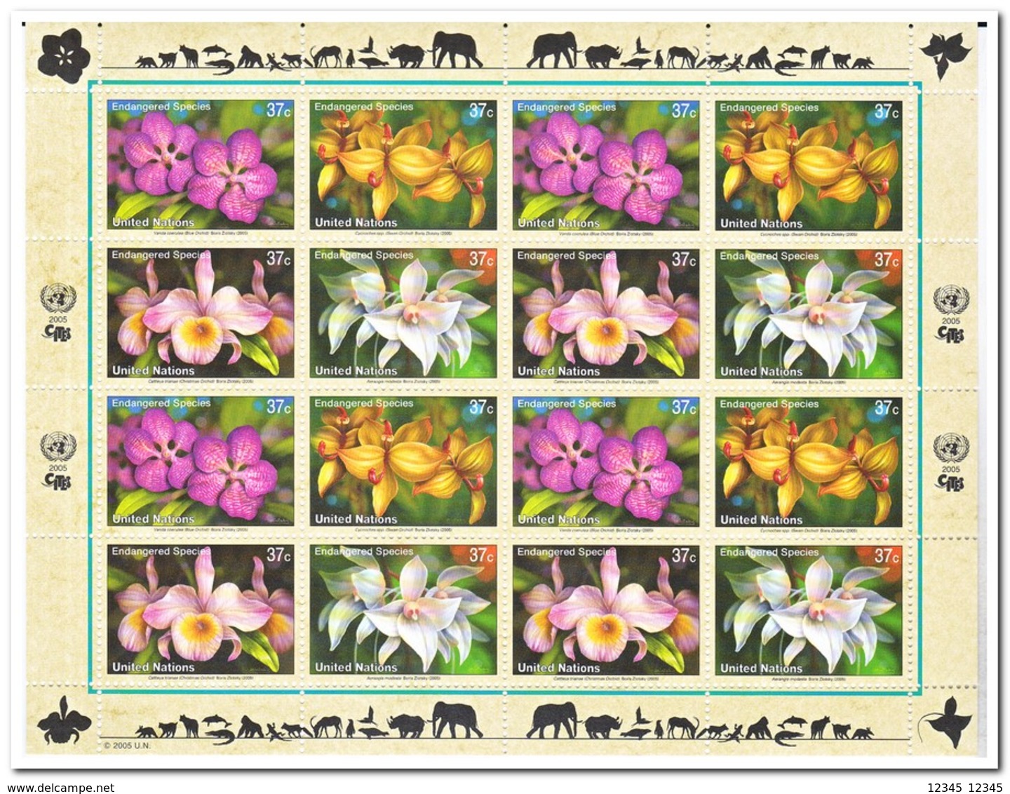 New York 2005, Postfris MNH, Flowers, Orchids - Ongebruikt