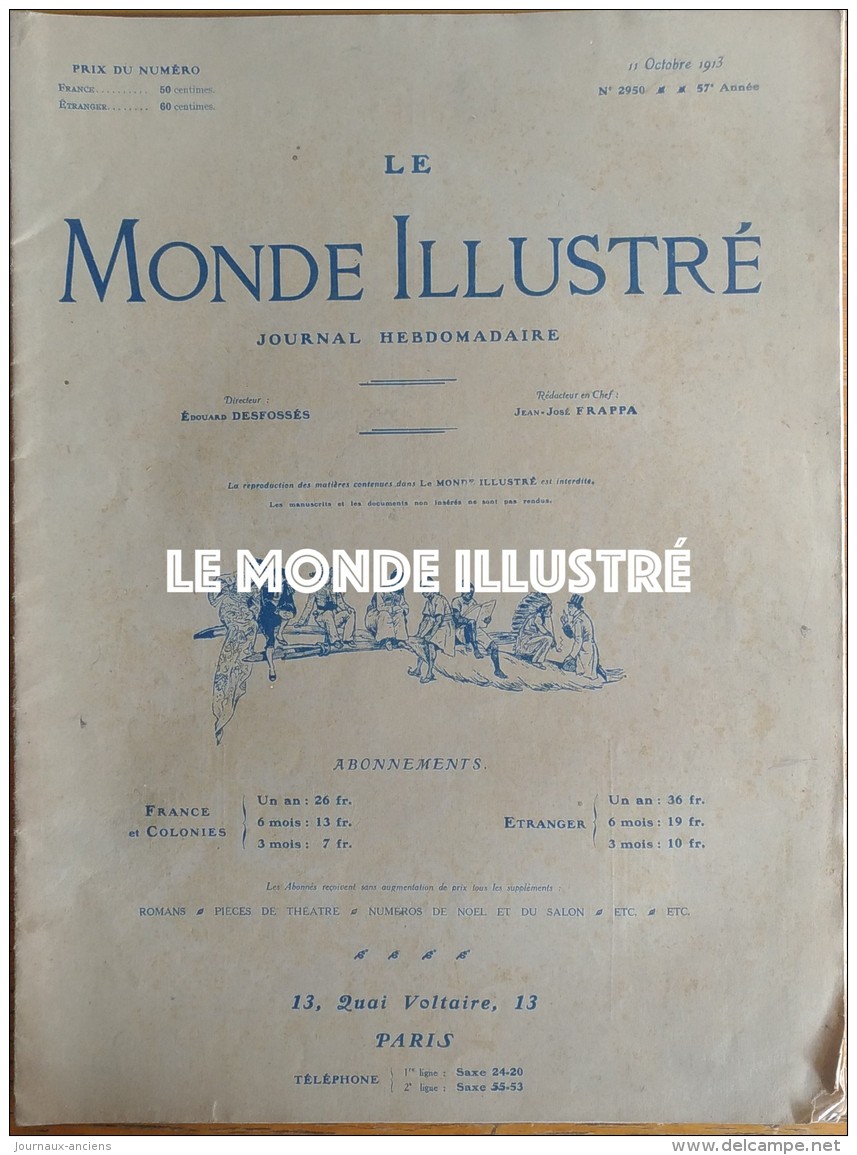 1913 GAILLON COURSE DE COTE - LE PRESIDENT EN ESPAGNE - GARDE RÉPUBLICAINE ET GENDARMERIE - VERDI - CHATEAU DE MUROL - 1900 - 1949