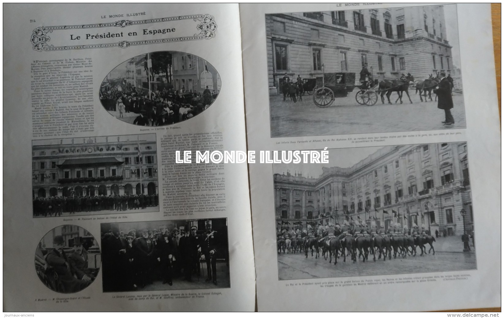 1913 GAILLON COURSE DE COTE - LE PRESIDENT EN ESPAGNE - GARDE RÉPUBLICAINE ET GENDARMERIE - VERDI - CHATEAU DE MUROL - 1900 - 1949