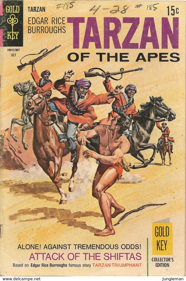 Tarzan Of The Apes Nr 185 - (In English) Gold Key - Western Publishing Company - July 1969 - Doug Wildey - BE - Andere Uitgevers