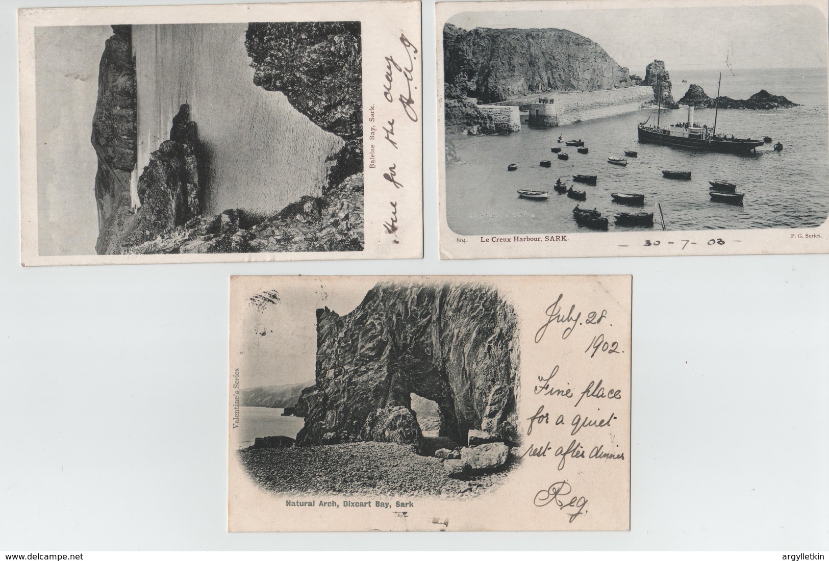 CHANNEL ISLANDS SARK PICTURE POSTCARDS 1902-1903 - Sark