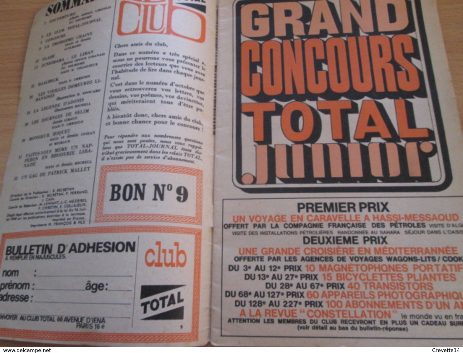 Petite Revue Publicitaire A5 Année 1966 N°9 TOTAL JOURNAL Incluant BD Inédite De CHRISTIN / Vu à 40€ Chez I-B - Advertentie