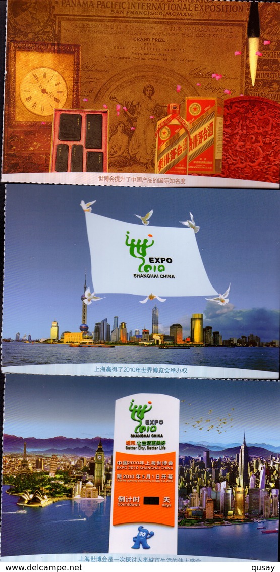 (18/2)   2010 China Shanghai expo , 57 prepaid cards postal stationeries (a complete set)