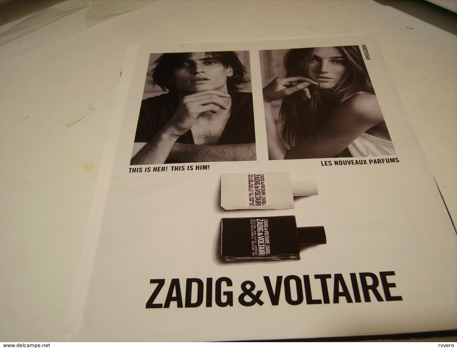 ANCIENNE PARFUM ZADIG VOLTAIRE 2012 - Autres & Non Classés