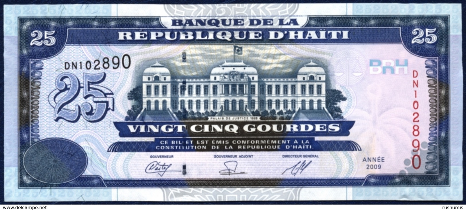 HAITI 25 GOURDES P-266d Palace Of Justice Port-au-Prince 2009 UNC - Haïti