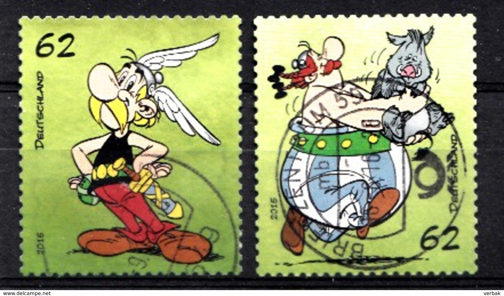 Bund 2015  Mi.nr.:3178-3179  Obelix Und Asterix  Gestempelt / Oblitérés / Used - Gebruikt